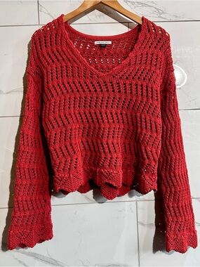 American Eagle Crochet Sweater